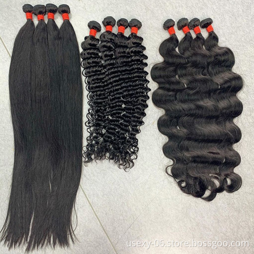 Grade 10A Mink Brazilian Hair Unprocessed Virgin,100% Brazilian Virgin Human Hair Bundles,Double Drawn Raw Cuticle Aligned Hair